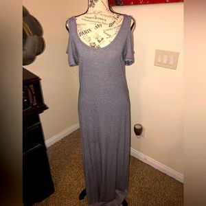 Black and White beautiful maxi with cold shoulders.